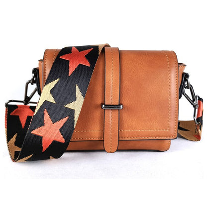 Small square Crossbody Shoulder Bag wide strap