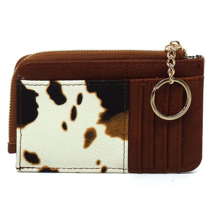 Fashion Card Holder Keychain Wallet