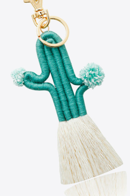 Cactus Keychain with Fringe