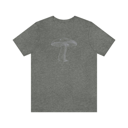 single gray mushroom t-shirt