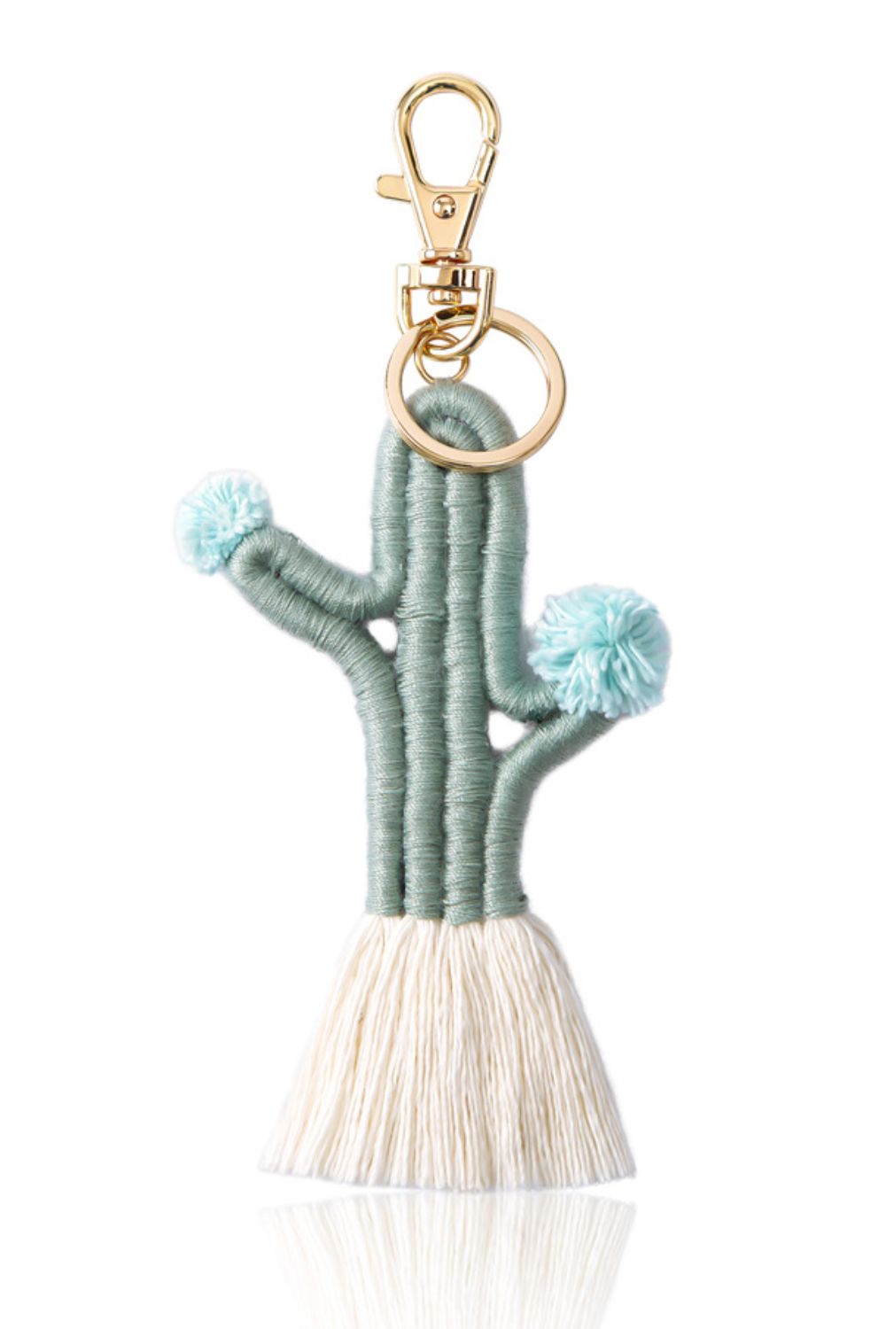 Cactus Keychain with Fringe