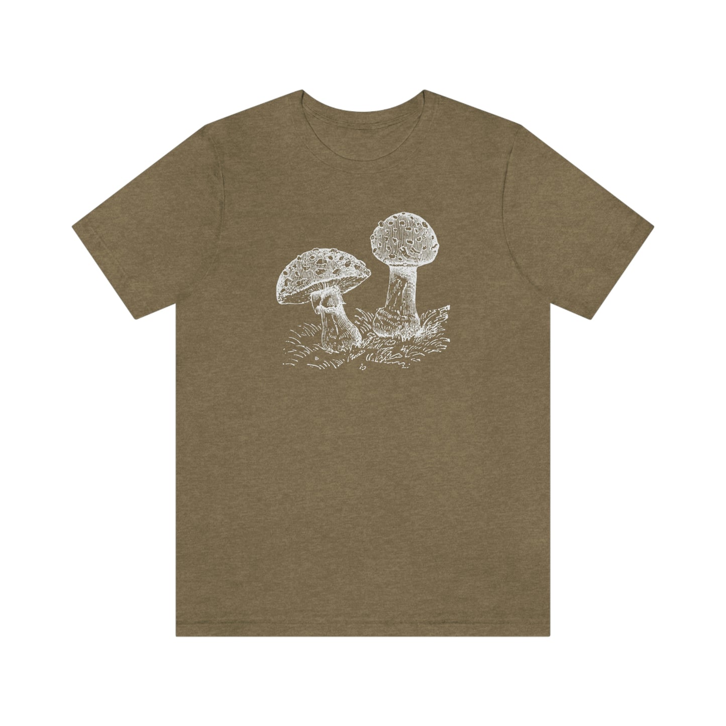 vintage double mushroom fungi t-shirt