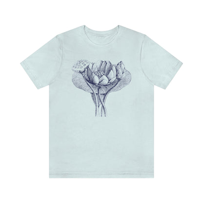 vintage blue blossom t-shirt