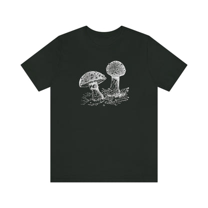 vintage double mushroom fungi t-shirt