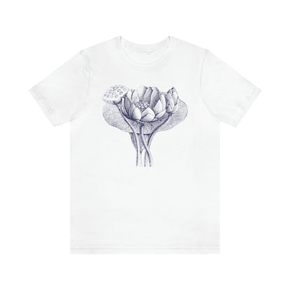 vintage blue blossom t-shirt