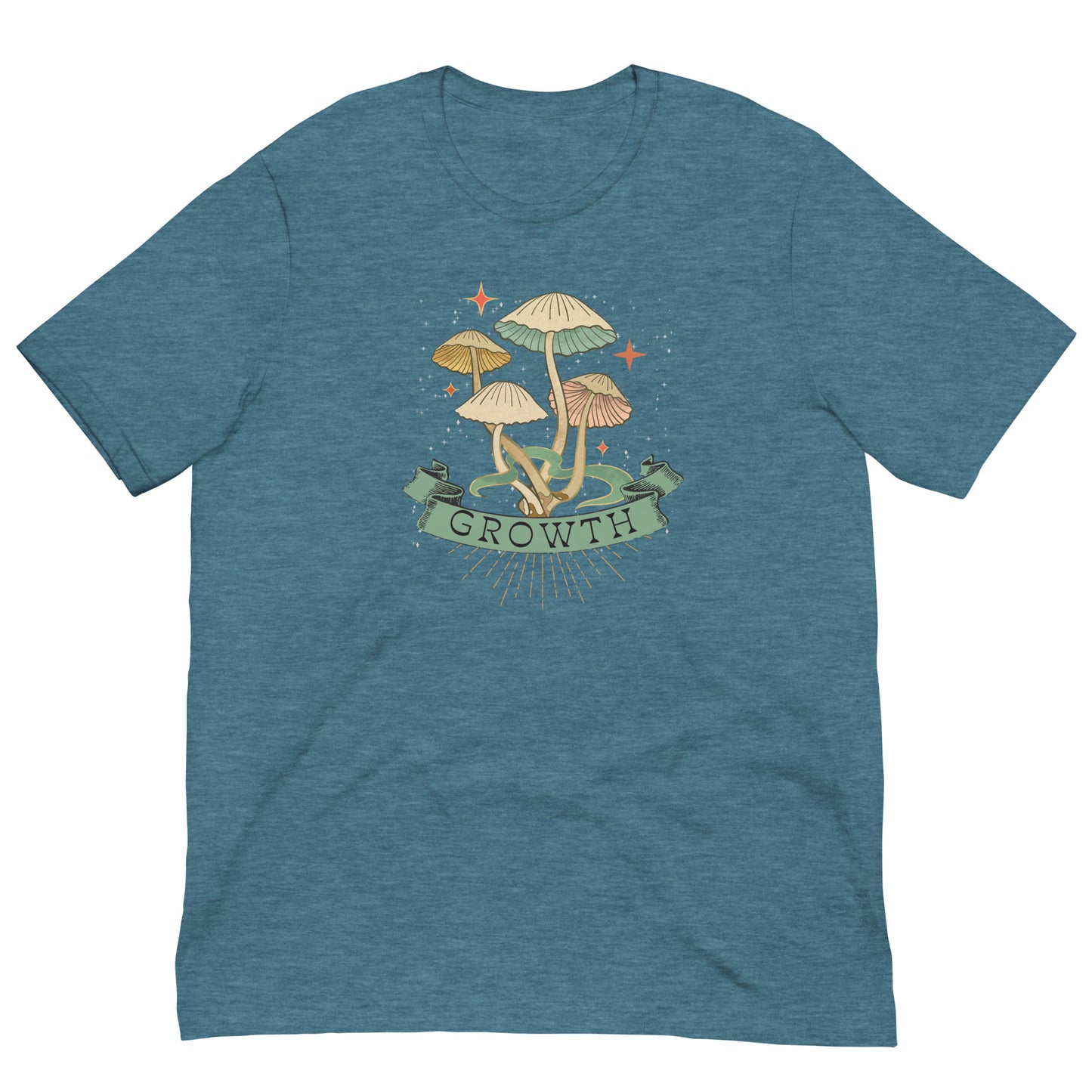 Growth mushroom fungi tshirt