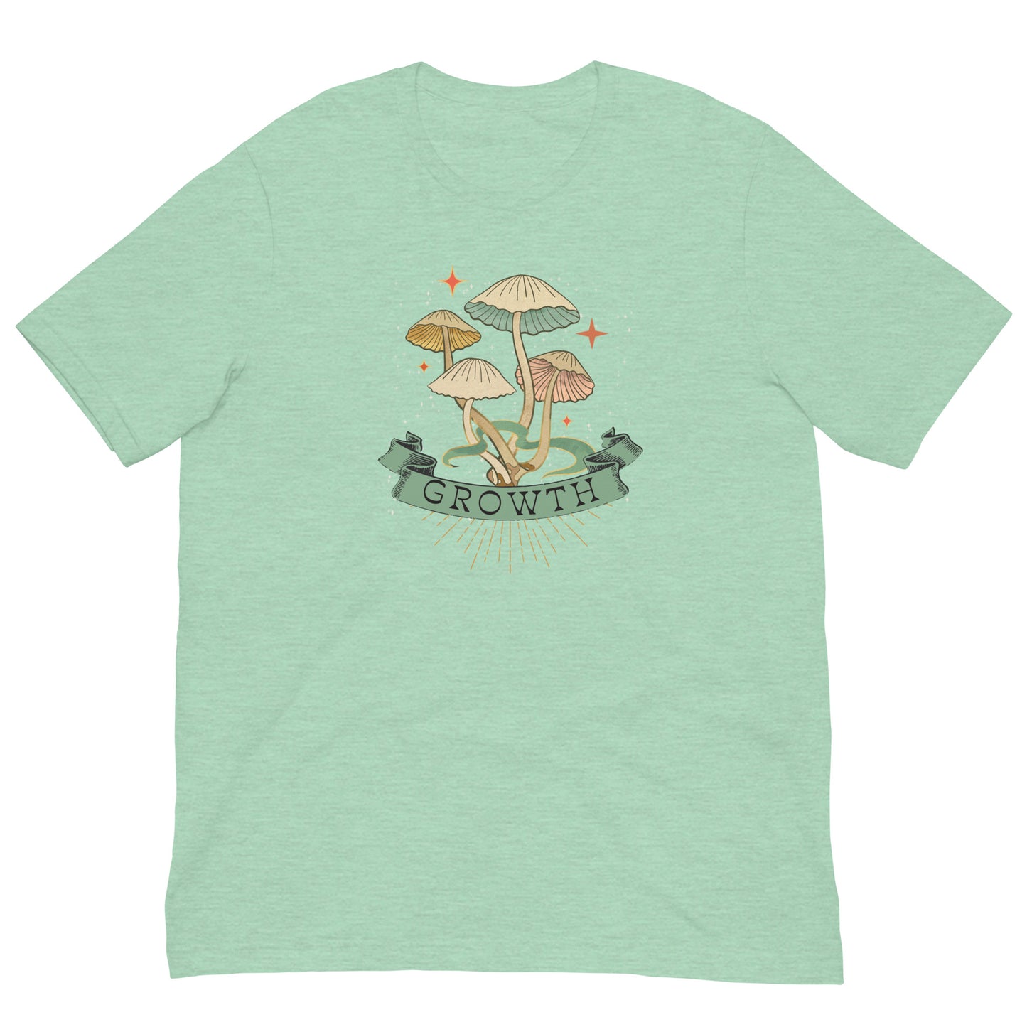 Growth mushroom fungi tshirt