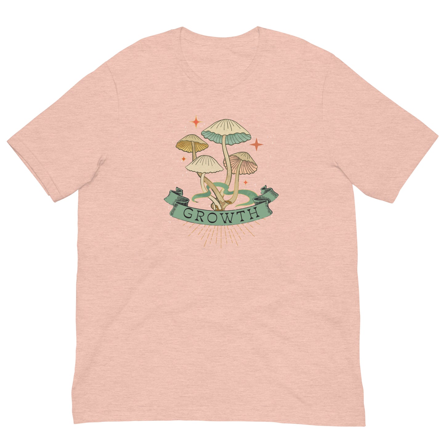 Growth mushroom fungi tshirt